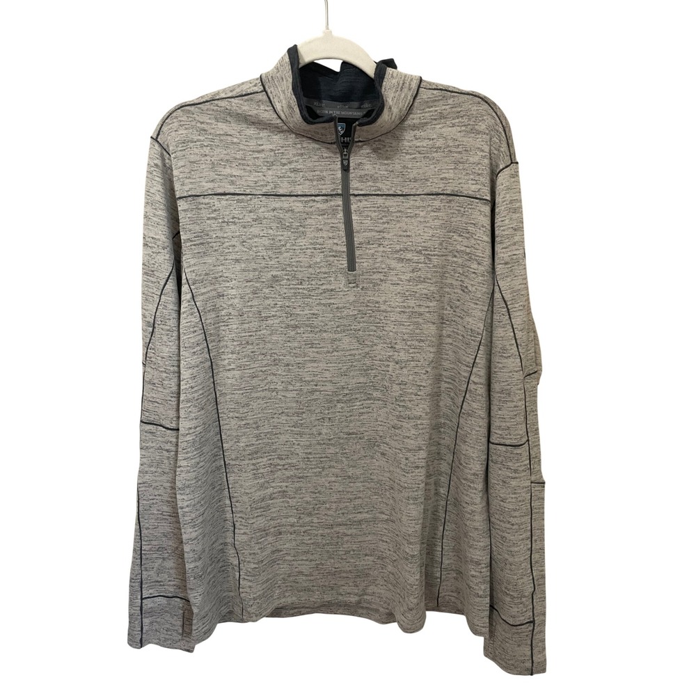 Kuhl Ryzer 1/4 Zip Long Sleeve Pullover Sand Stone Size L Outdoors Hiking Layer